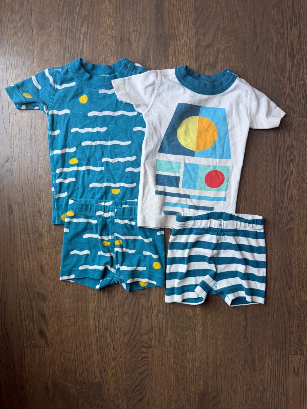 Hanna Anderson Kids Blue Graphic Pajama Set - 2-Pack
